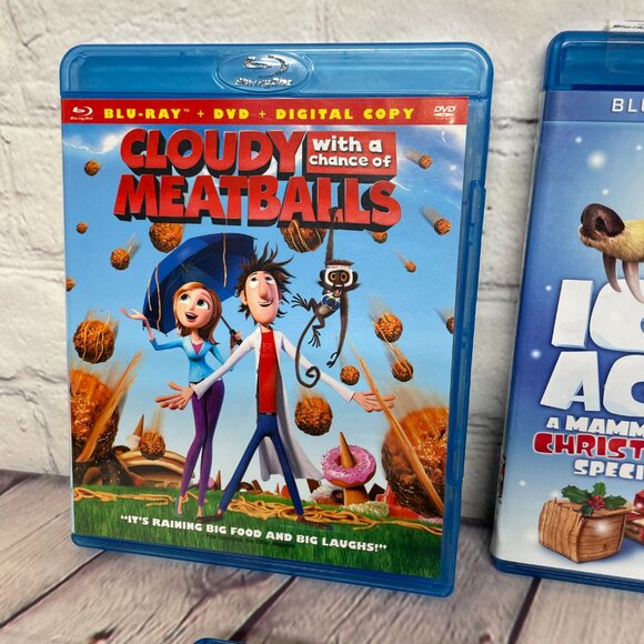 Kids Blu-Ray Movies Lot of 5 - Brave Happy Feet Ice Age Cloudy Family Guy - Picture 2 of 6